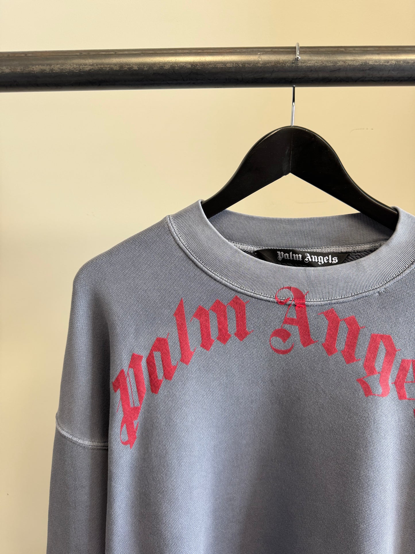 Vintage Wash Curved Crew Sweatshirt