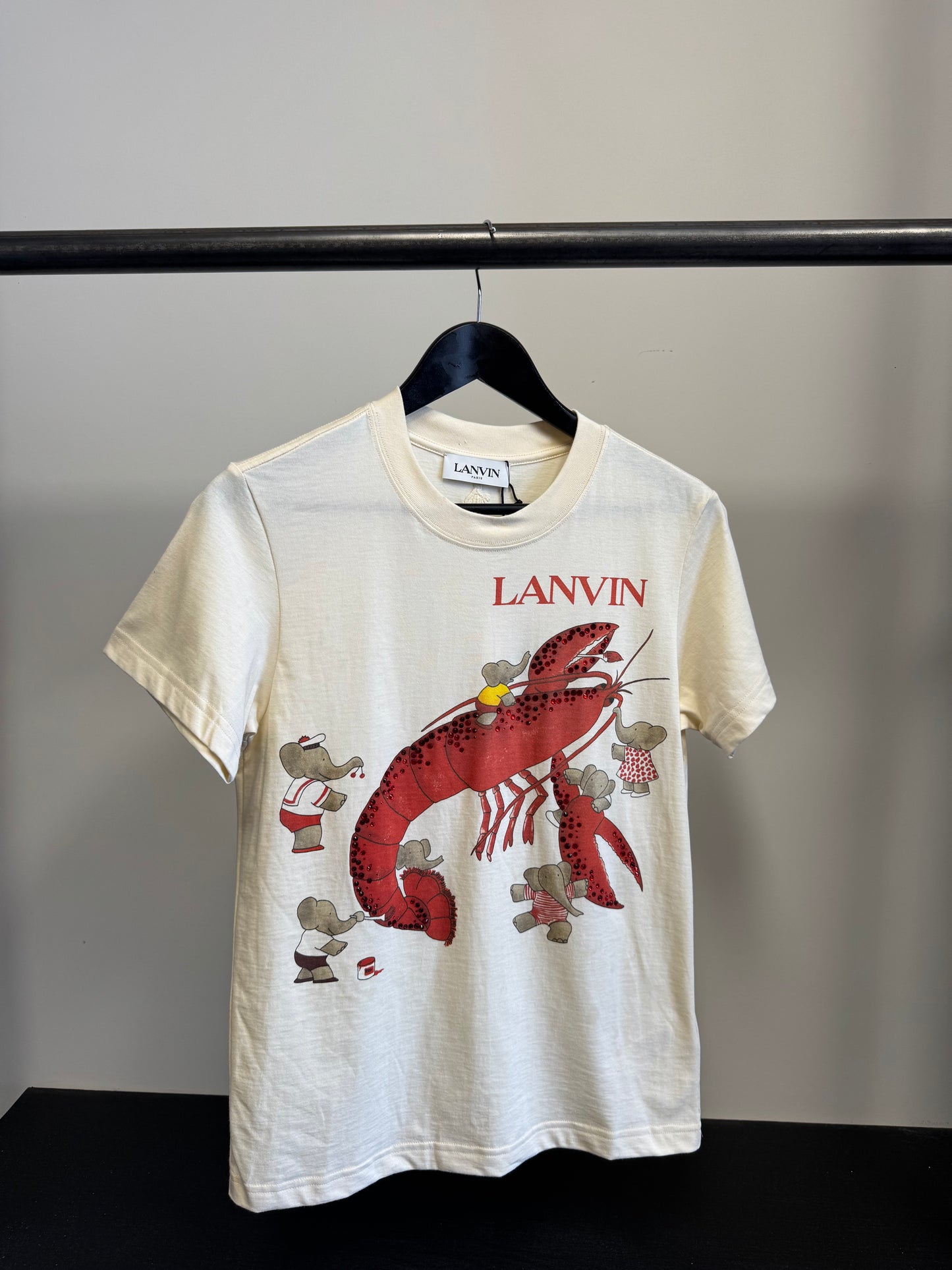 Lanvin Paris X BABAR book of colours crystal T-shirt