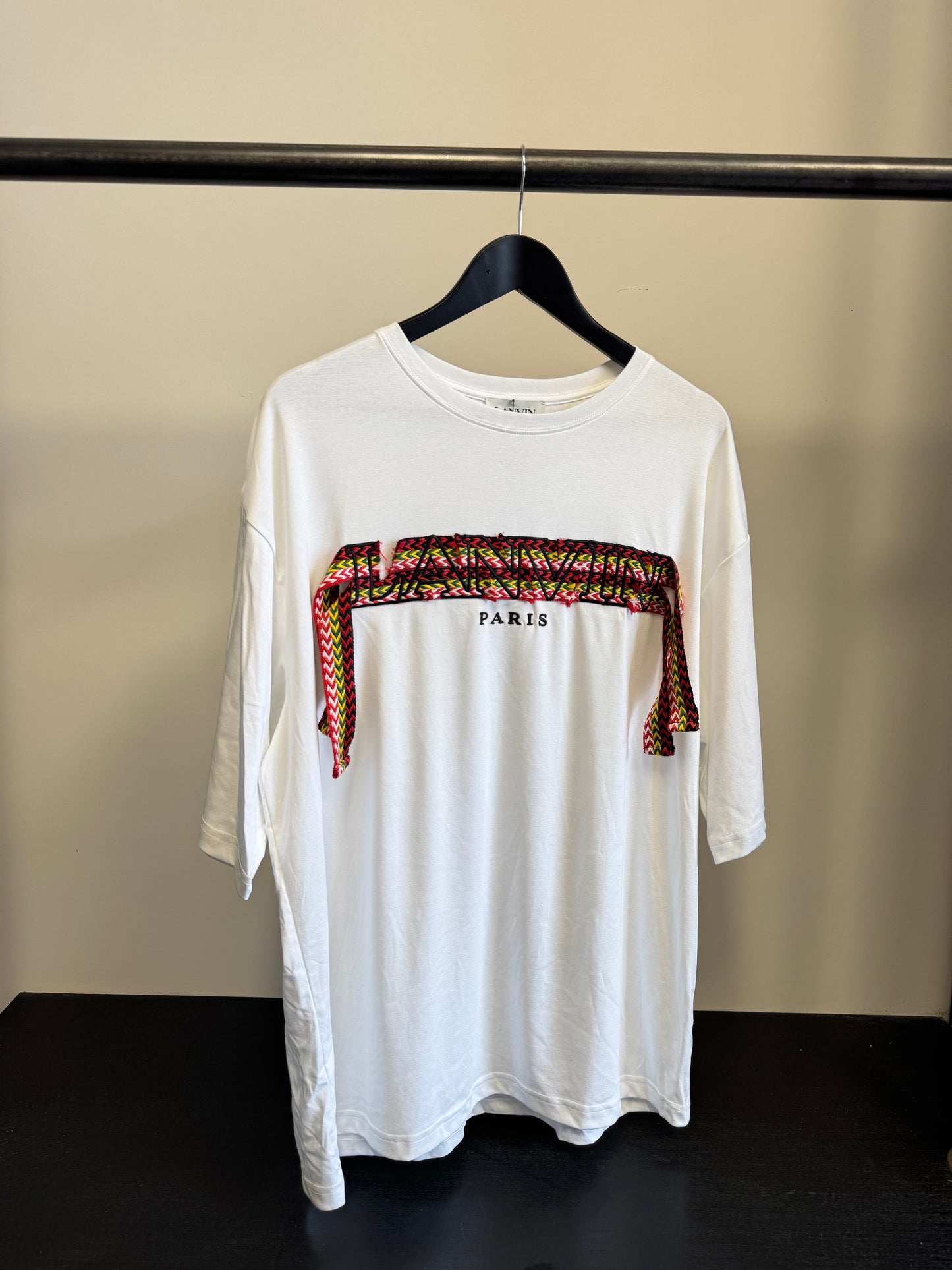 Lanvin Paris laces applique T-shirt
